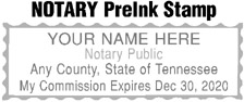 NOTARY RECTANGLE/TN